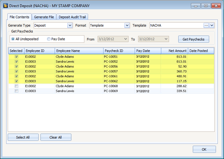 Nacha File Template For Excel