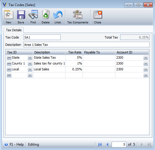 How to setup Tax Code